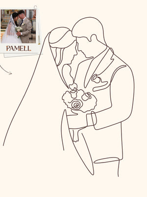 CUSTOM DIGITAL LINE ART PORTRAIT