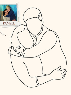 CUSTOM DIGITAL LINE ART PORTRAIT