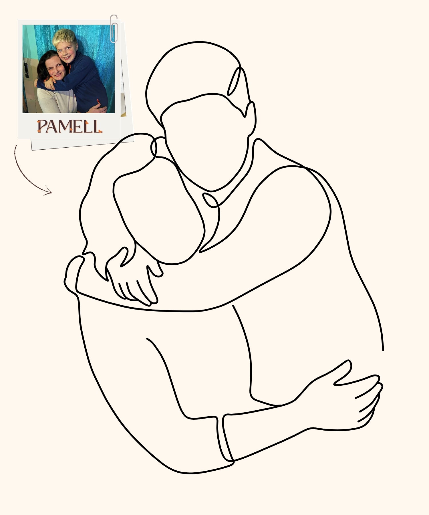 CUSTOM DIGITAL LINE ART PORTRAIT