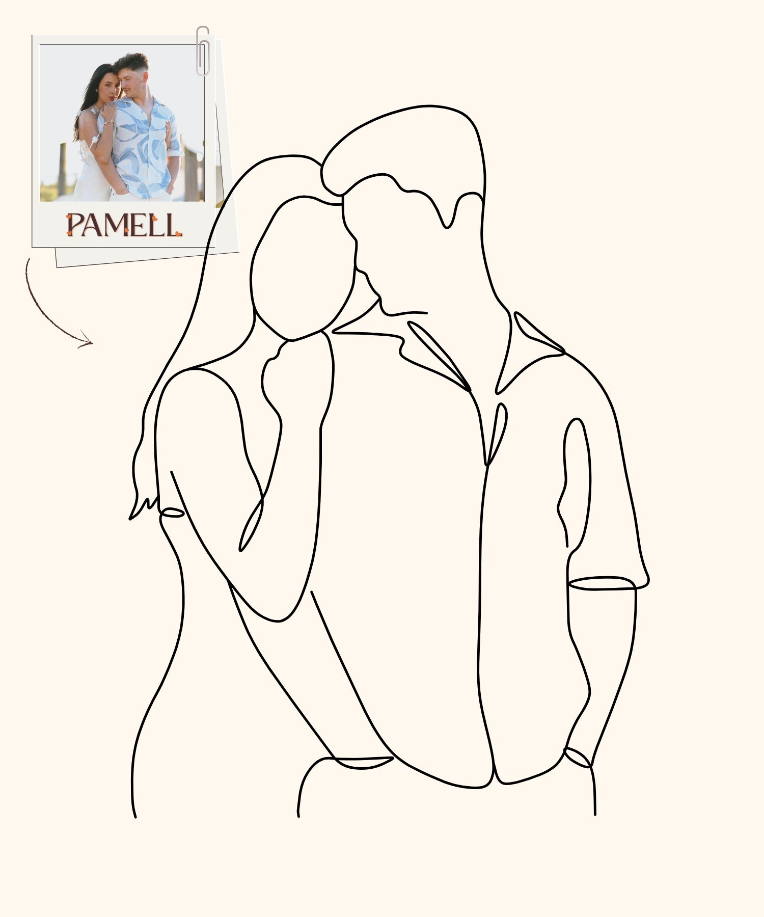 CUSTOM DIGITAL LINE ART PORTRAIT