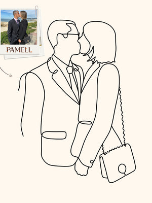 CUSTOM DIGITAL LINE ART PORTRAIT