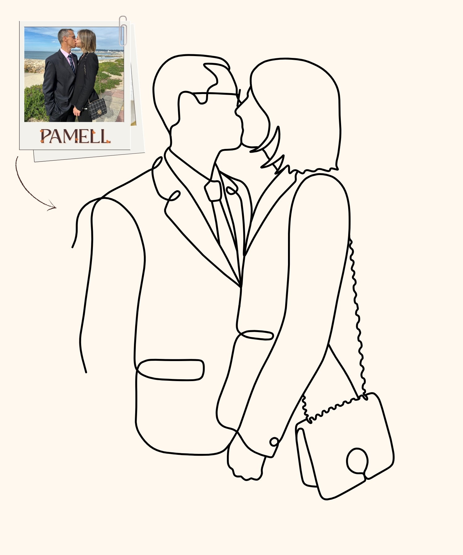 CUSTOM DIGITAL LINE ART PORTRAIT