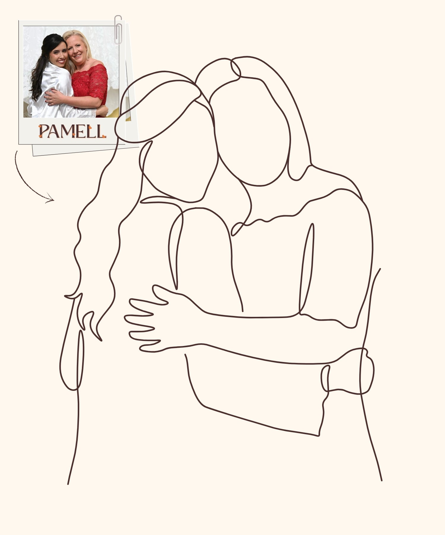 CUSTOM DIGITAL LINE ART PORTRAIT